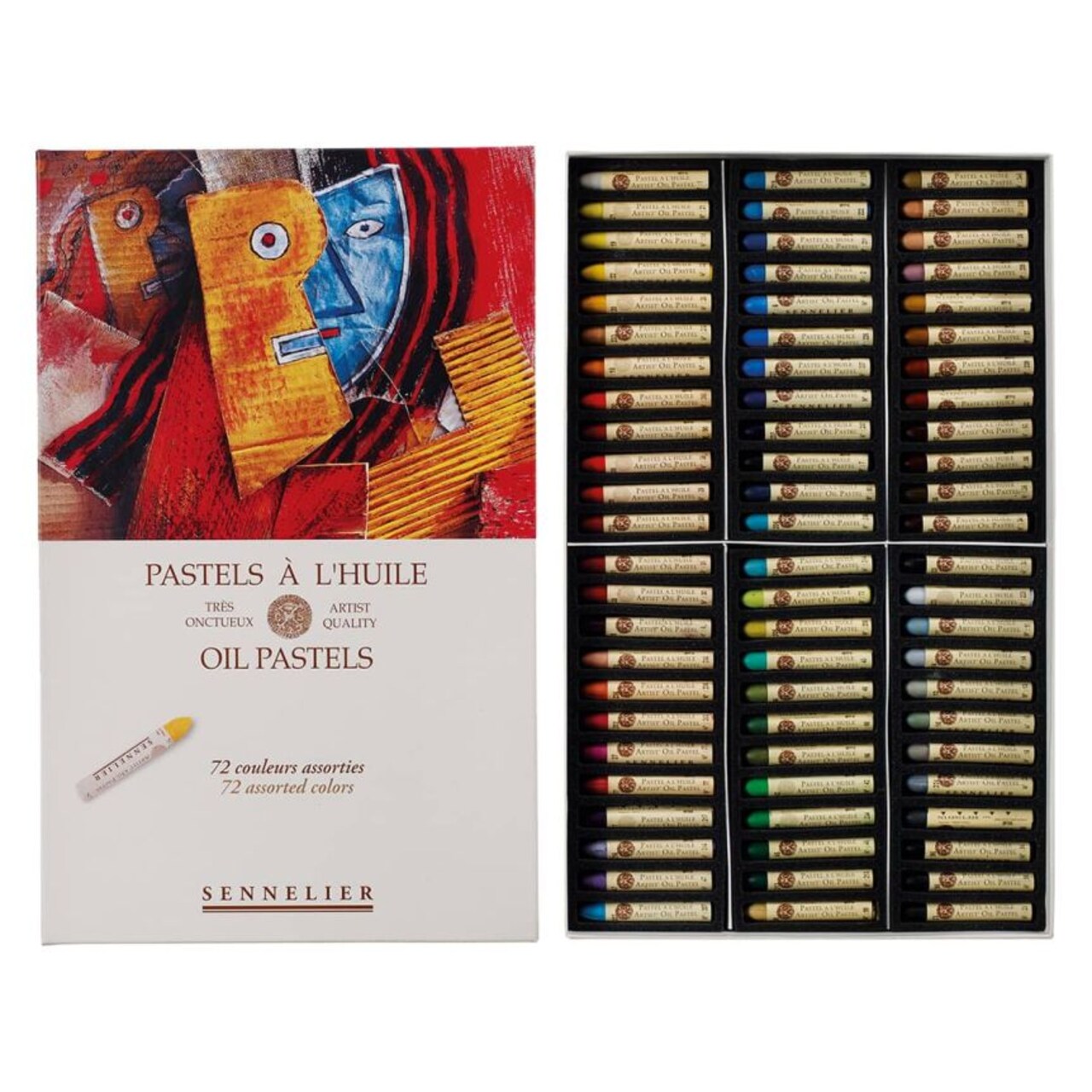 Sennelier Oil Pastels Cardboard Box Set of 72 Standard - Assorted Colors